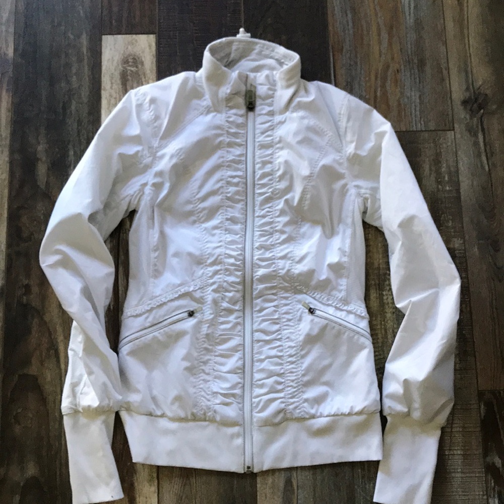 Lululemon white zip up